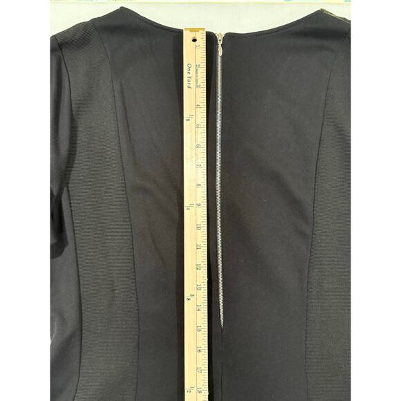 Ruby Ribbon Dress Ottoman Black Luxe Ponte Fabric Size XL (070) - Picture 11 of 12